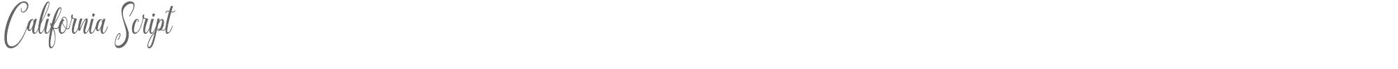 California Script California Script.ttf font preview